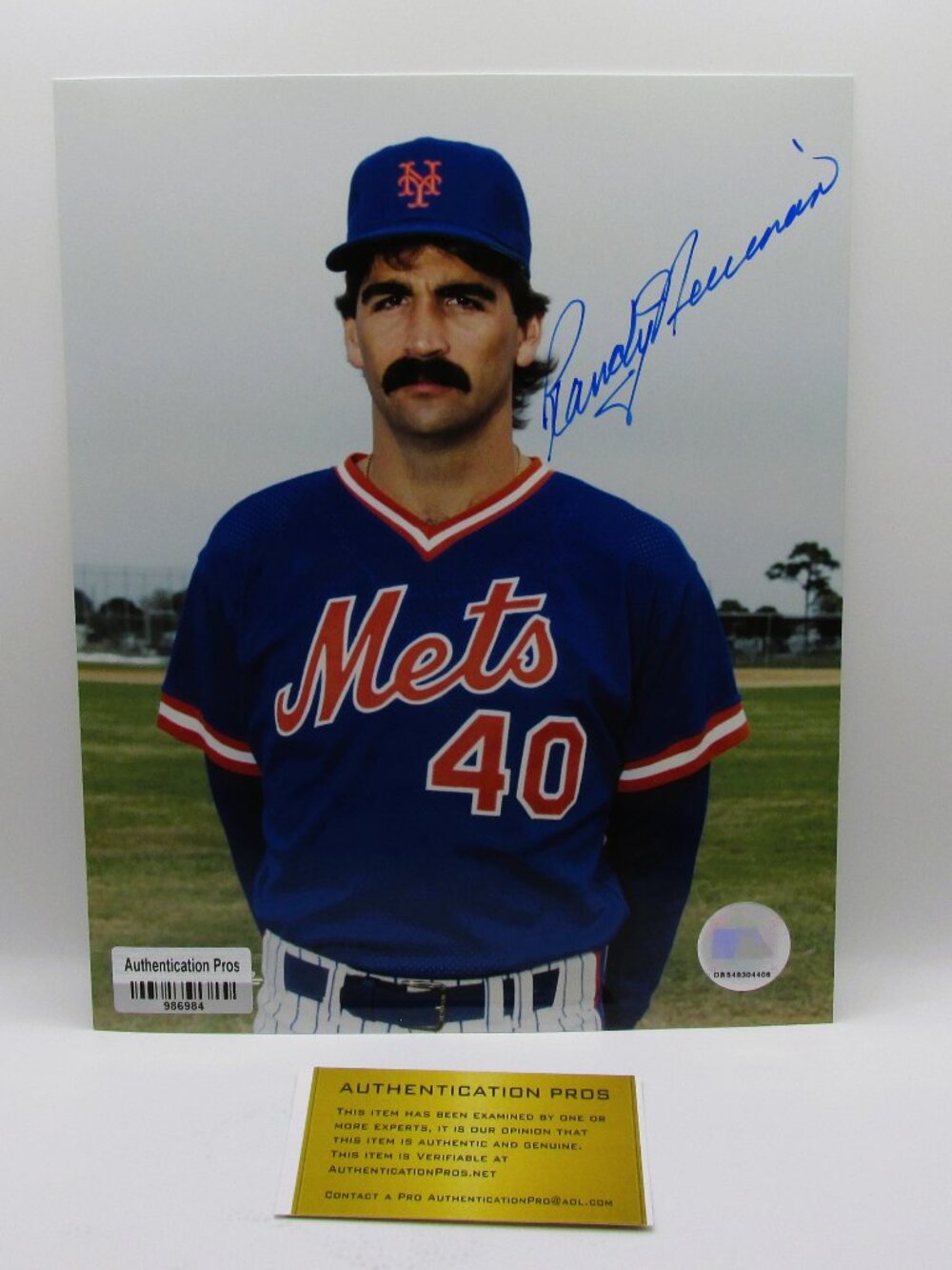 Randy Nieman Signed 8x10 Photo With COA (986984) (Mets)